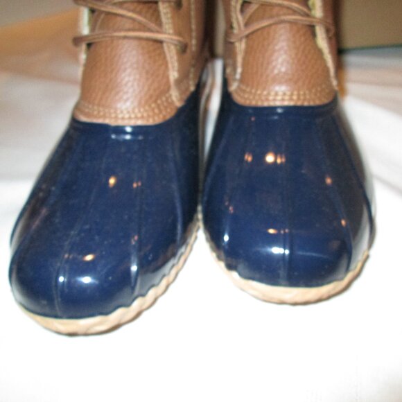JBU MAPLEWOOD WATERPROOF BOOT NAVY/TAN 9M - Picture 4 of 12